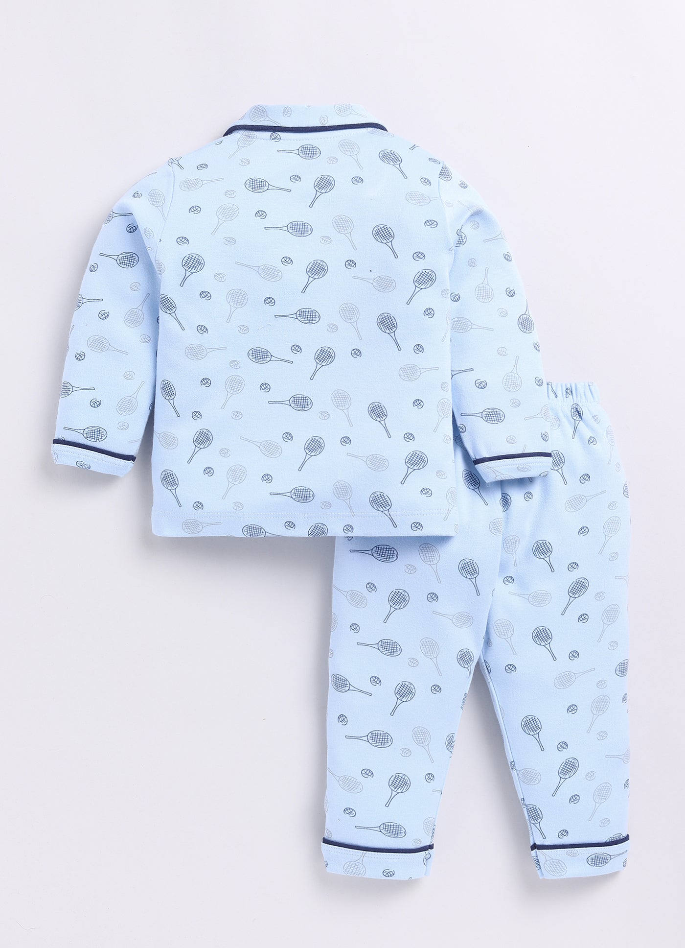 Fun Printed Baby Boy Night Suit-BLUE