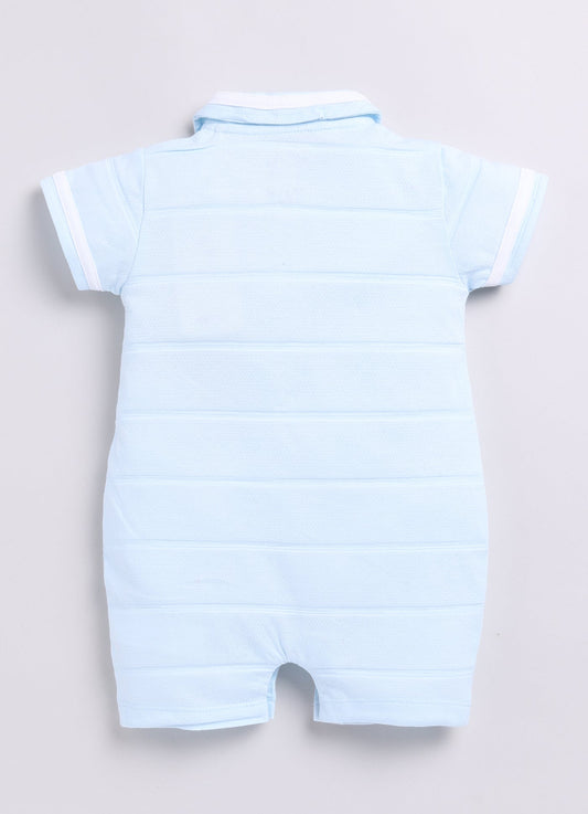 Smart Baby Boy Romper-Sky Blue