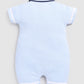 Formal Striped Baby Boy Romper-Sky Blue