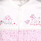 BABY GO 100% Pure Cotton Full Sleeves Rompers/Bodysuit/Sleepsuit for Baby Girl-PINK