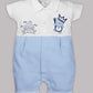 Half Sleeves Round neck Romper/Summer clothes/Creeper/new born/infent wear/ for Baby Boys 100% Pure Cotton-SKY