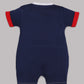 Half Sleeves Round neck Romper/Summer clothes/Creeper/new born/infent wear/ for Baby Boys 100% Pure Cotton-NAVY