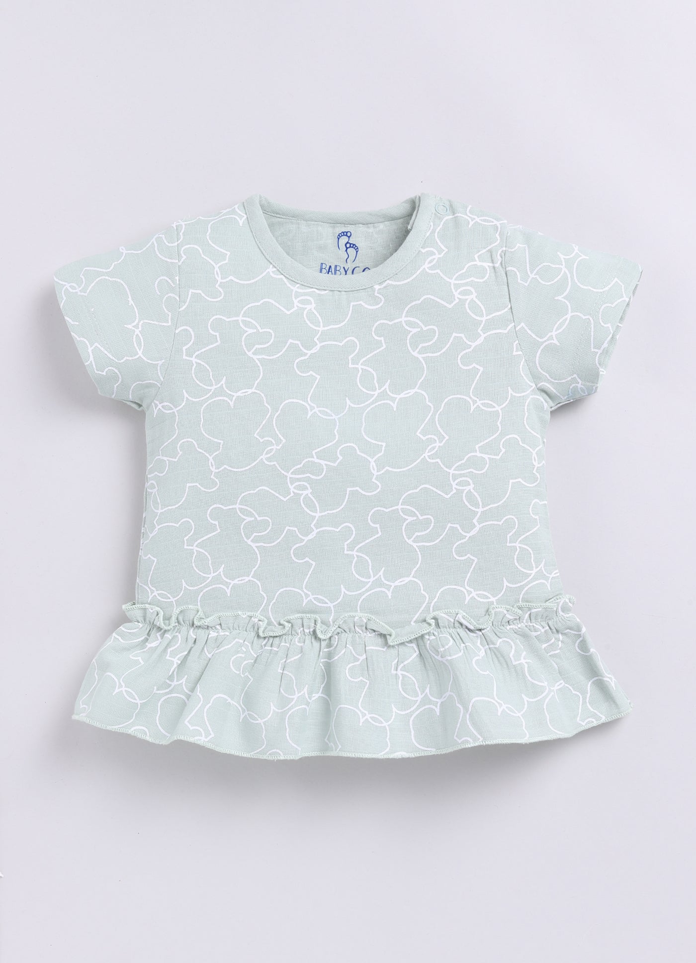 Floral Printed T Shirt & Short For Baby Girl-PISTA