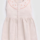 Sleeveless Baby Girl Frock/Dress with Pant-Beige