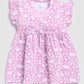 Printed Baby Girl Frock/Dress with Pant set-Pink