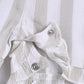 Baby Girl Striped Romper-BEIGE