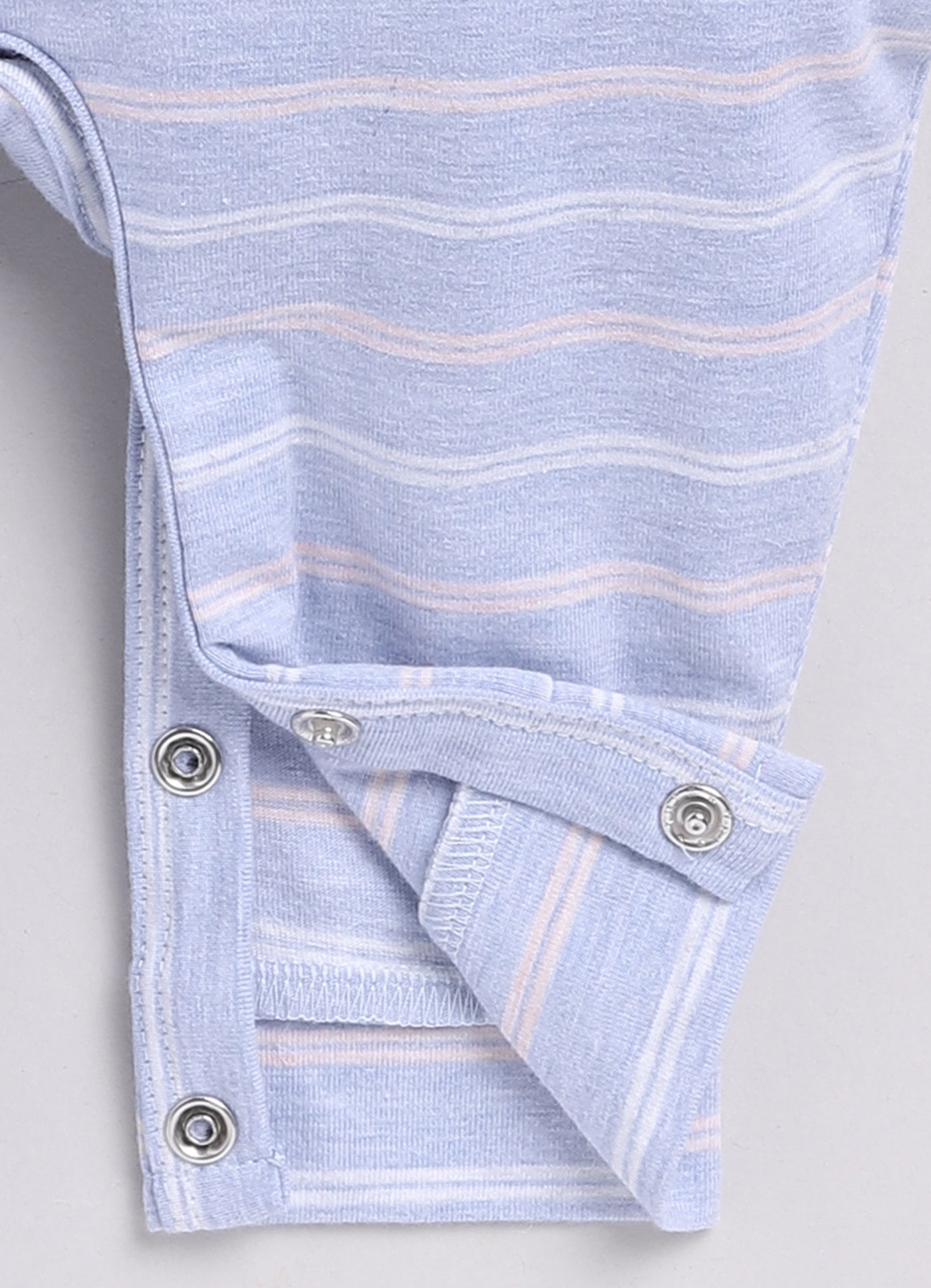 Cute Striped Full Sleeve Baby Boy Romper-Royal Blue