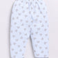 Bear Printed Baby Girl Night Suit-BLUE