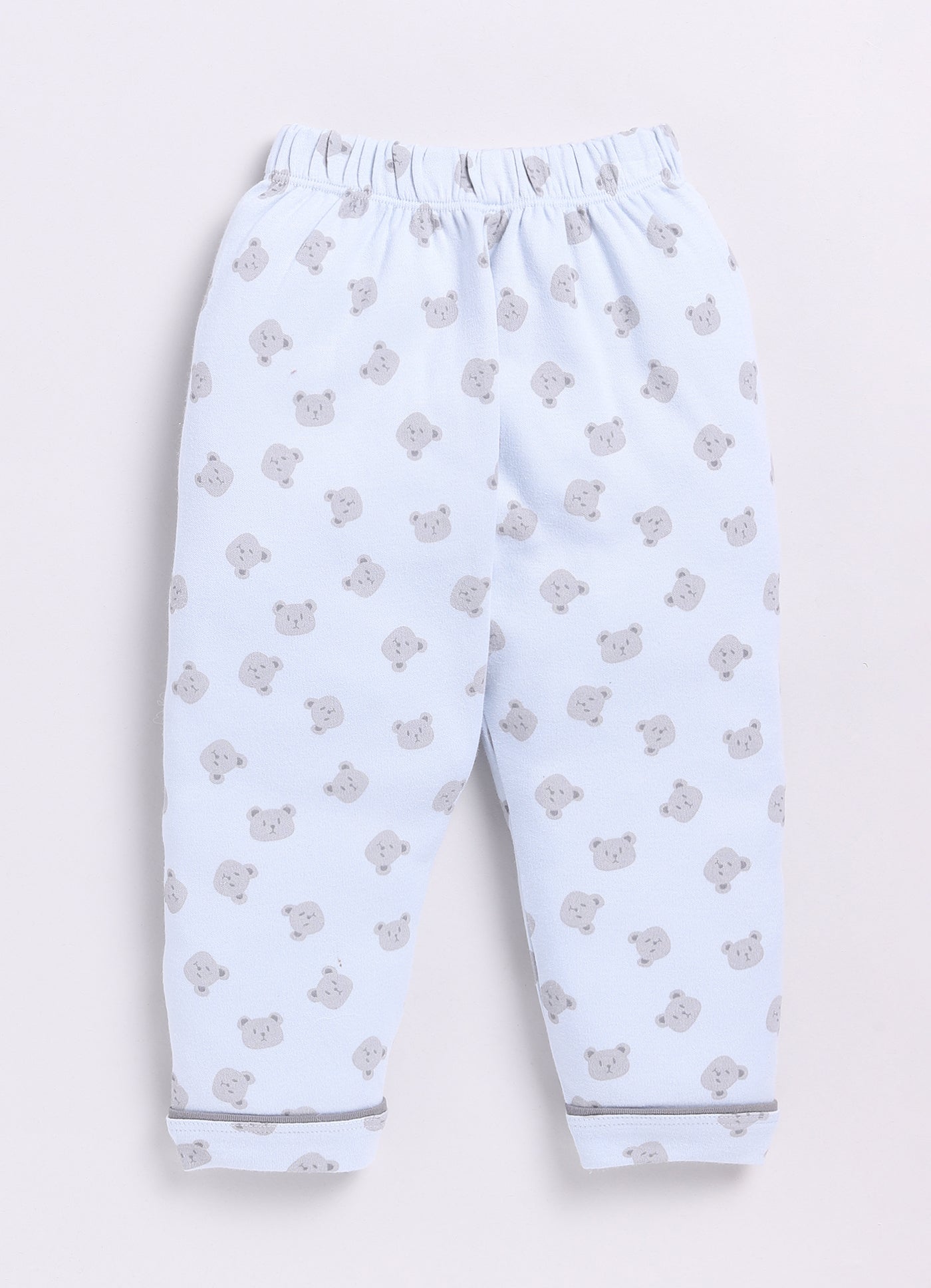 Bear Printed Baby Girl Night Suit-BLUE