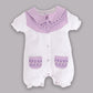 Half Sleeves Romper/Sleepsuit for Baby Girls 100% Pure Cotton-PURPLE