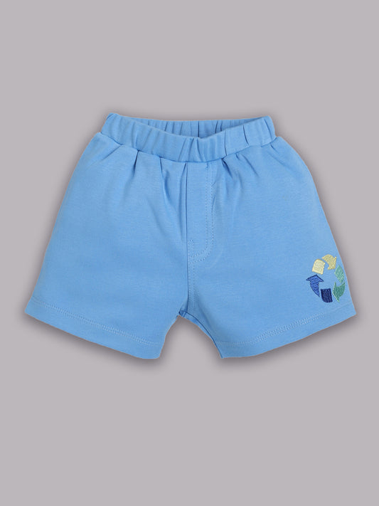 T-shirt and Shorts Set for Baby Boys 100% pure cotton-SKY