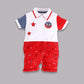 Half Sleeves Round neck Romper/Summer clothes/Creeper/new born/infent wear/ for Baby Boys 100% Pure Cotton-RED