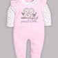 BABY GO 100% Pure Cotton Romper/Bodysuit/Sleepsuit for Baby Girls-PINK