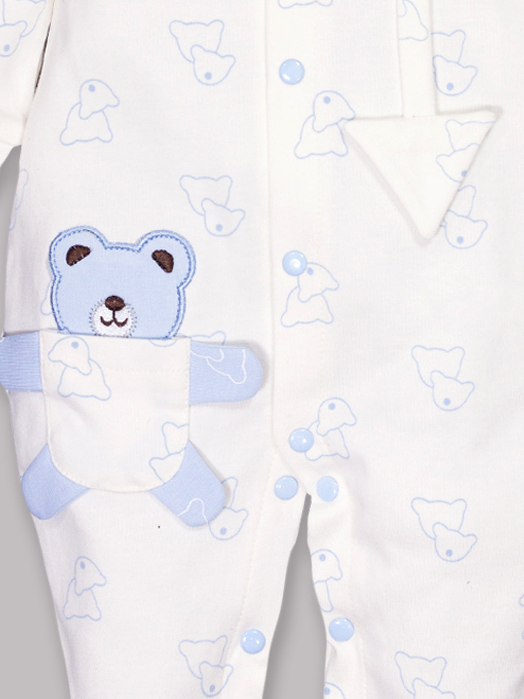 Designer Rompers for Baby Boys WHITE