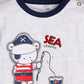 Full Sleeves Pirate Rompers/Bodysuit/Sleepsuit for Baby Boys-NAVY