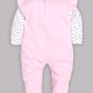 BABY GO 100% Pure Cotton Romper/Bodysuit/Sleepsuit for Baby Girls-PINK