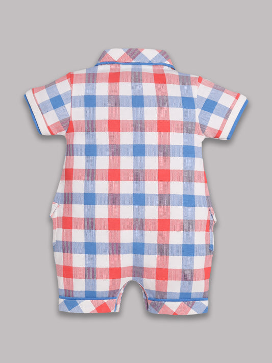 Half Sleeves Romper for Baby Boys 100% Pure Cotton-ROYAL