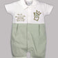 Half Sleeves Round neck Romper/Summer clothes/Creeper/new born/infent wear/ for Baby Boys 100% Pure Cotton-OLIVE