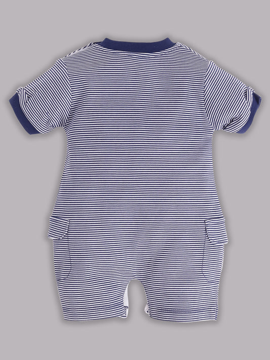 Half Sleeves Round neck Romper/Summer clothes/Creeper/new born/infent wear/ for Baby Boys 100% Pure Cotton-NAVY