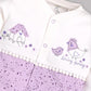 BABY GO 100% Pure Cotton Full Sleeves Rompers/Bodysuit/Sleepsuit for Baby Girls- PURPLE