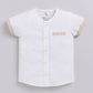 Baby Girl Striped T Shirt & Short-BEIGE