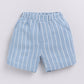 Baby Girl Striped T Shirt & Short-BLUE