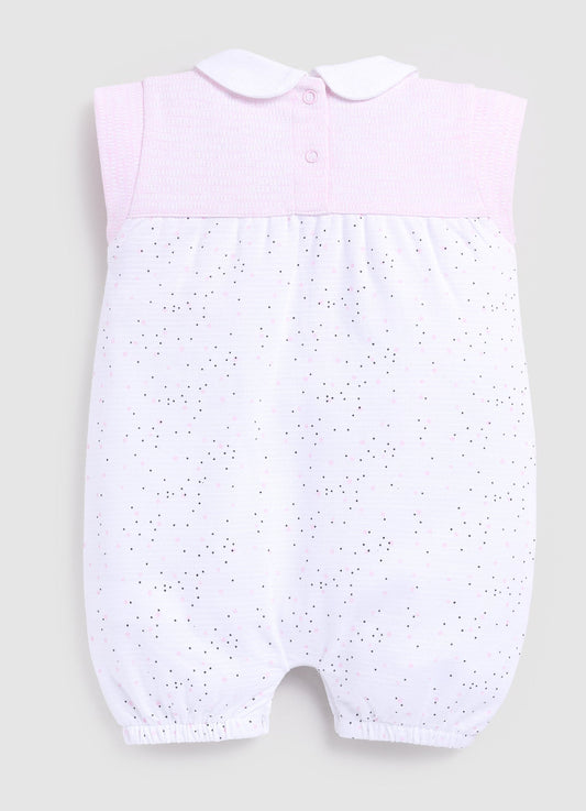 Comfy Summer Baby Girl Romper-Pink