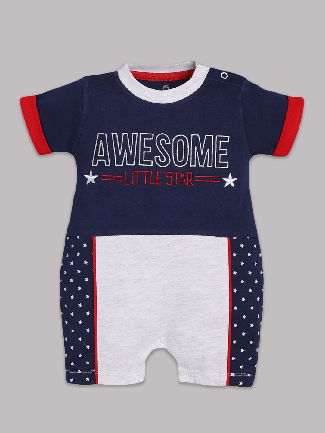 Half Sleeves Round neck Romper/Summer clothes/Creeper/new born/infent wear/ for Baby Boys 100% Pure Cotton-NAVY