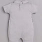 Half Sleeves Round neck Romper/Summer clothes/Creeper/new born/infent wear/ for Baby Boys 100% Pure Cotton-GREY