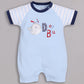 Half Sleeves Romper for Baby Boys 100% Pure Cotton-SKY