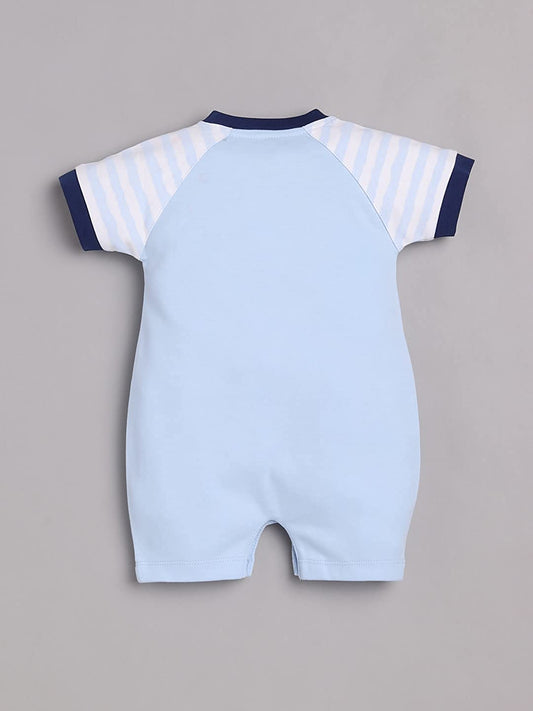 Half Sleeves Romper for Baby Boys 100% Pure Cotton-SKY