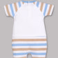 Half Sleeves Romper for Baby Boys 100% Pure Cotton-SKY