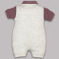 Half Sleeves Round neck Romper for Baby Boys 100% Pure Cotton-GREY