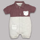 Half Sleeves Round neck Romper for Baby Boys 100% Pure Cotton-GREY