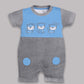 Half Sleeves Round neck Romper/Summer clothes/Creeper/new born/infent wear/ for Baby Boys 100% Pure Cotton-GREY