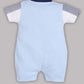 Half Sleeves Round neck Romper/Summer clothes/Creeper/new born/infent wear/ for Baby Boys 100% Pure Cotton-SKY