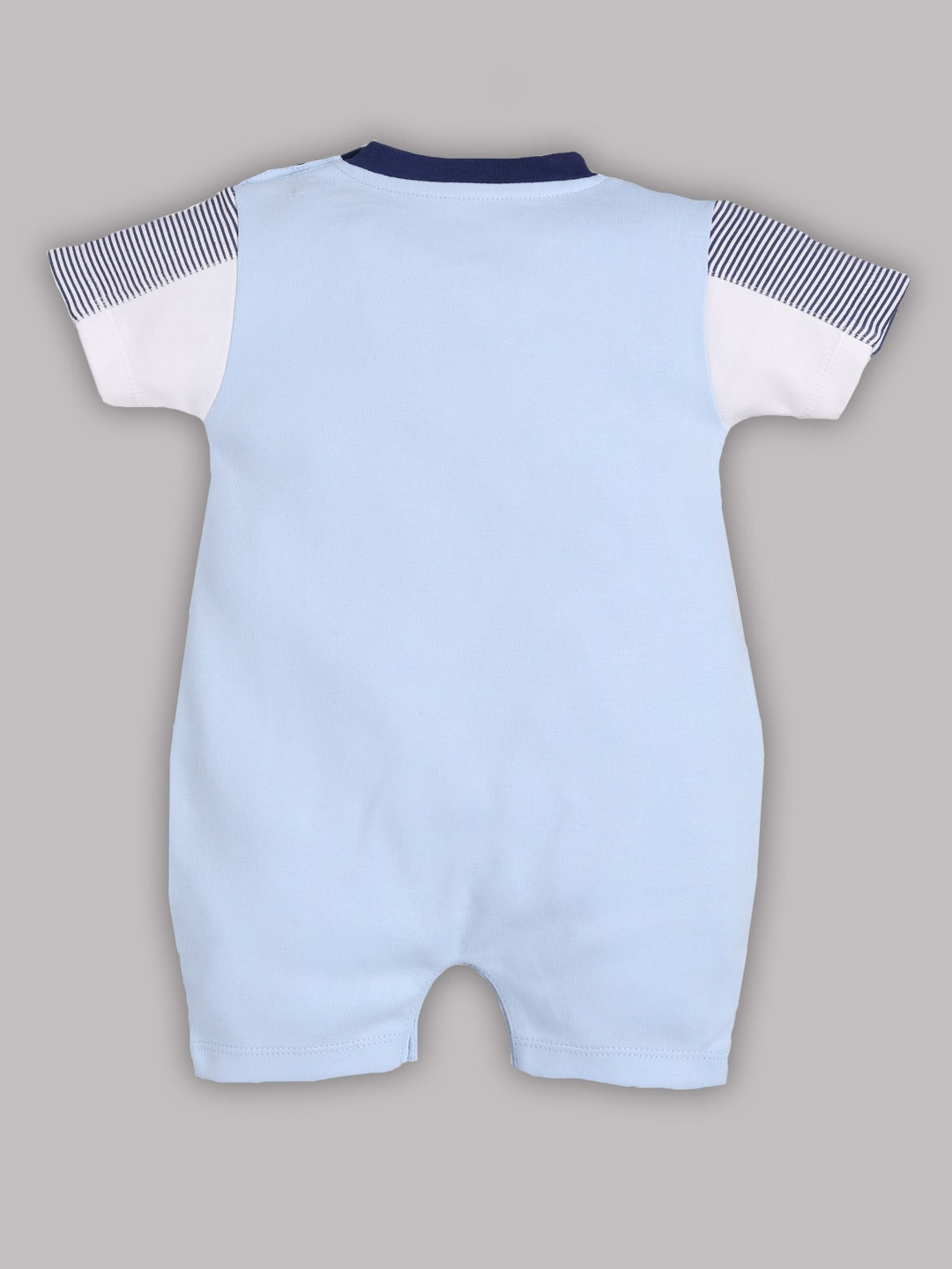 Half Sleeves Round neck Romper/Summer clothes/Creeper/new born/infent wear/ for Baby Boys 100% Pure Cotton-SKY