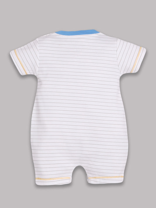 Half Sleeves Round neck Romper/Summer clothes/Creeper/new born/infent wear/ for Baby Boys 100% Pure Cotton-SKY