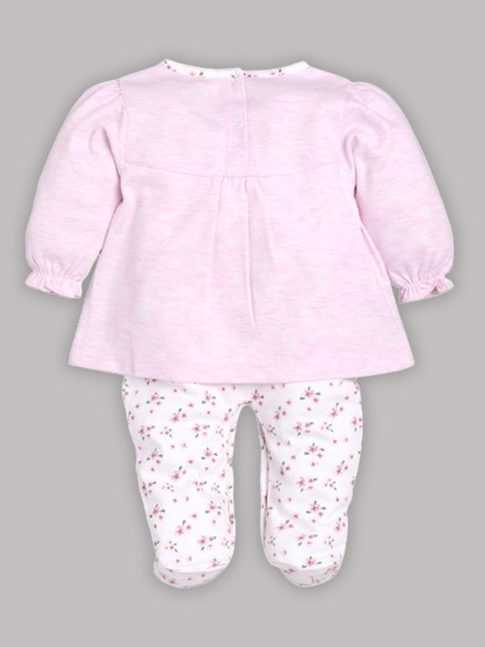 To Cute Full Sleeves Rompers/Bodysuit/Sleepsuit for Baby Girl-PEACH 100% Pure Cotton