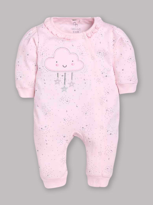 100% Pure Cotton Romper/Bodysuit/Sleepsuit for Baby Girls PINK