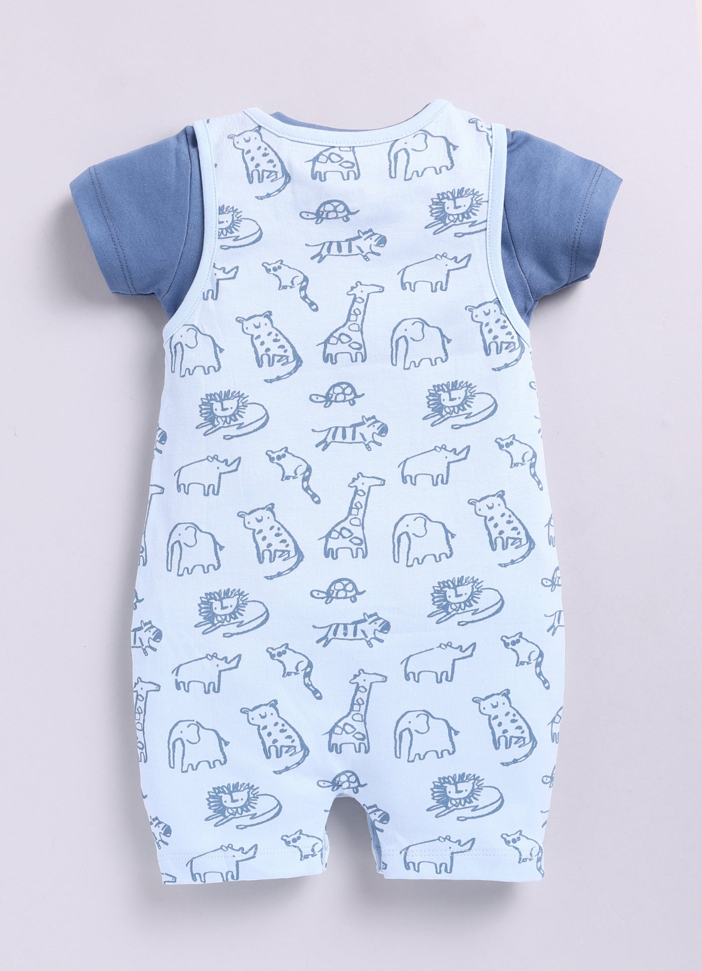 Comfy Summer Baby Boy Romper-Blue