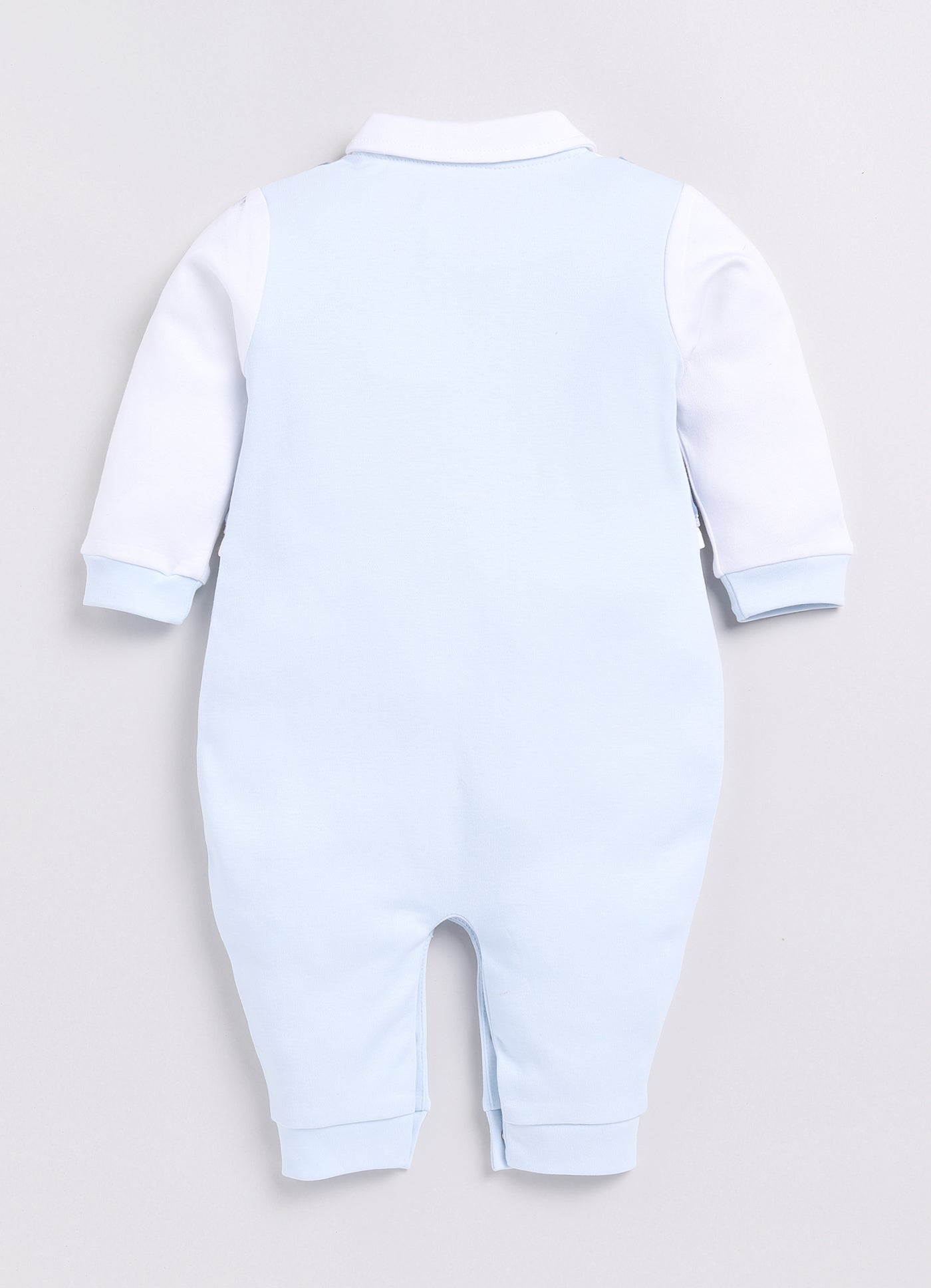 Baby Boy Full Sleeve Designer Romper-Blue