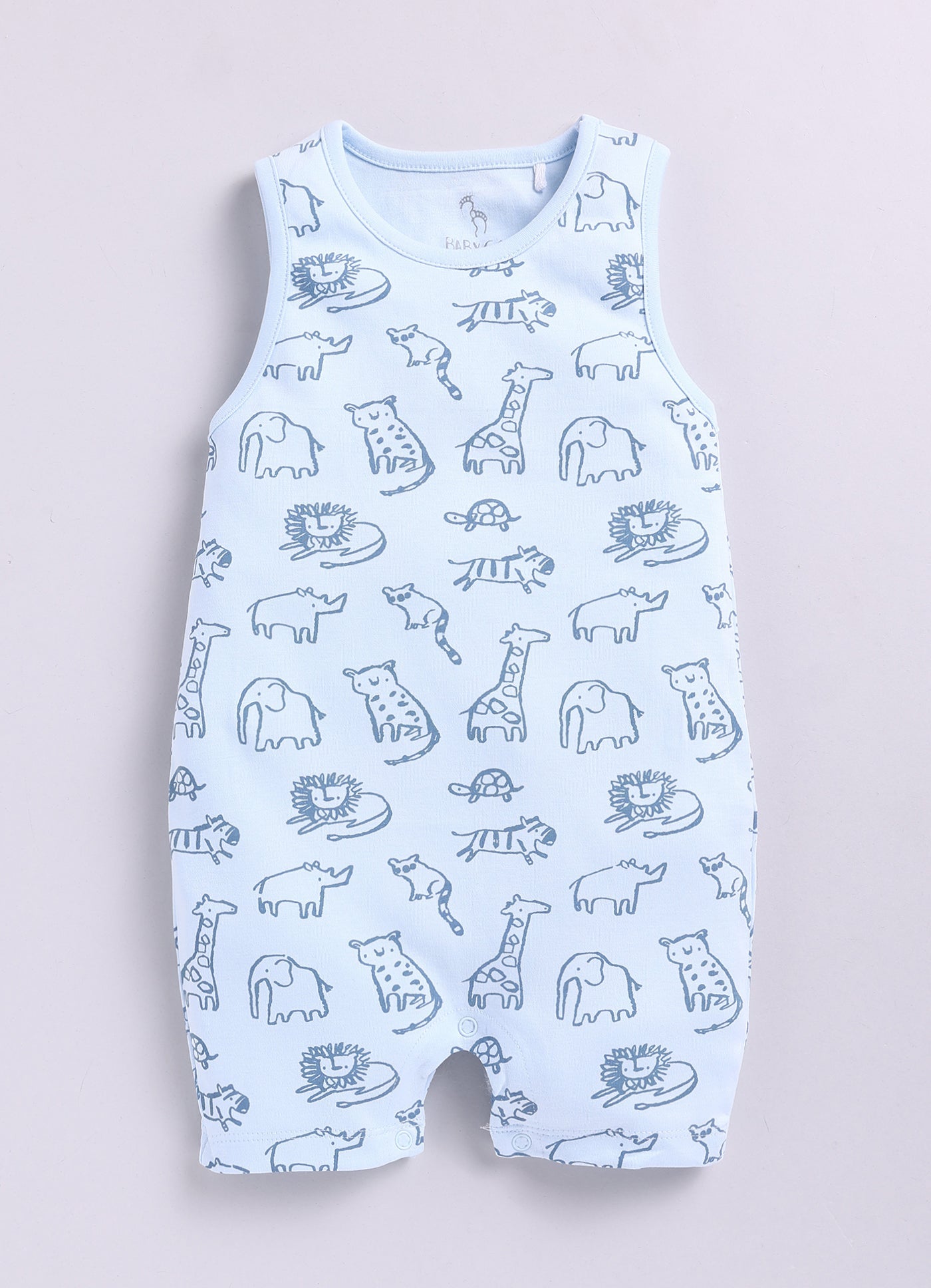 Comfy Summer Baby Boy Romper-Blue