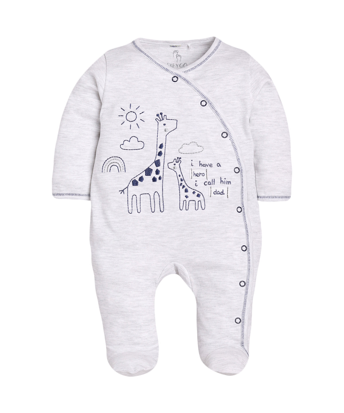 Round neck animal print romper for Baby Boy-TORQ